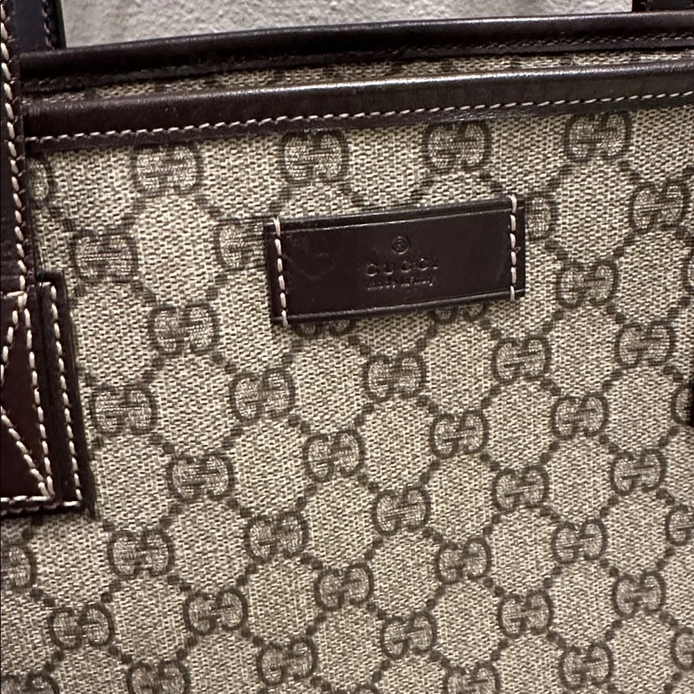 Gucci Beige and Brown Tote Bag - Picture 2 of 16